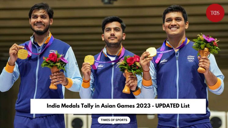 India Medals Tally In Asian Games 2023 - UPDATED List