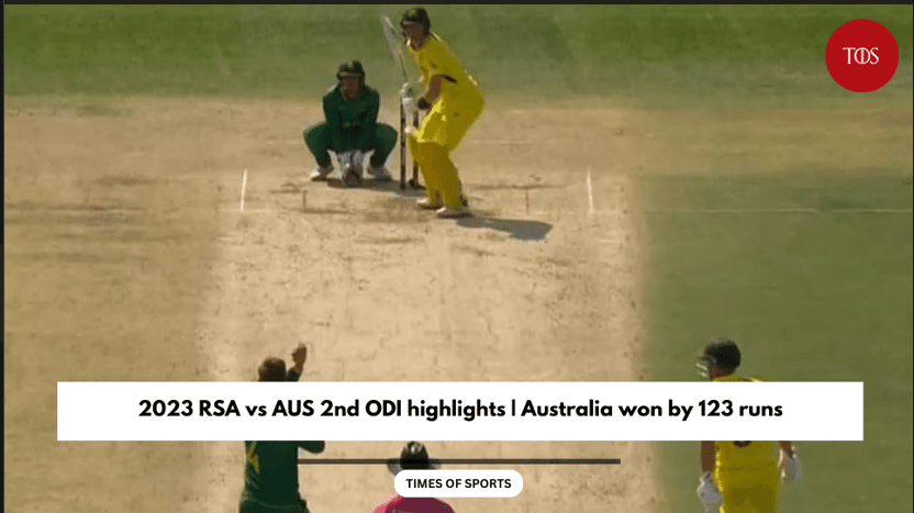 2023 RSA vs AUS 2nd ODI highlights