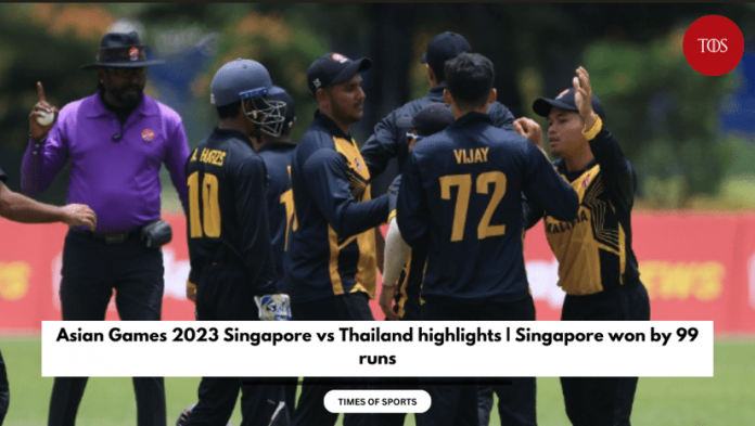 2023 Singapore vs Thailand highlights