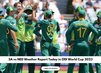 ODI World Cup 2023 SA vs NED Weather Report