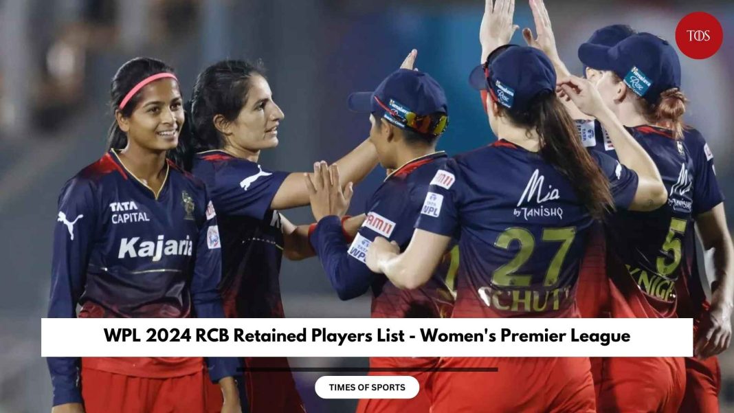 WPL 2024 RCB Retained Players List - Women's Premier League