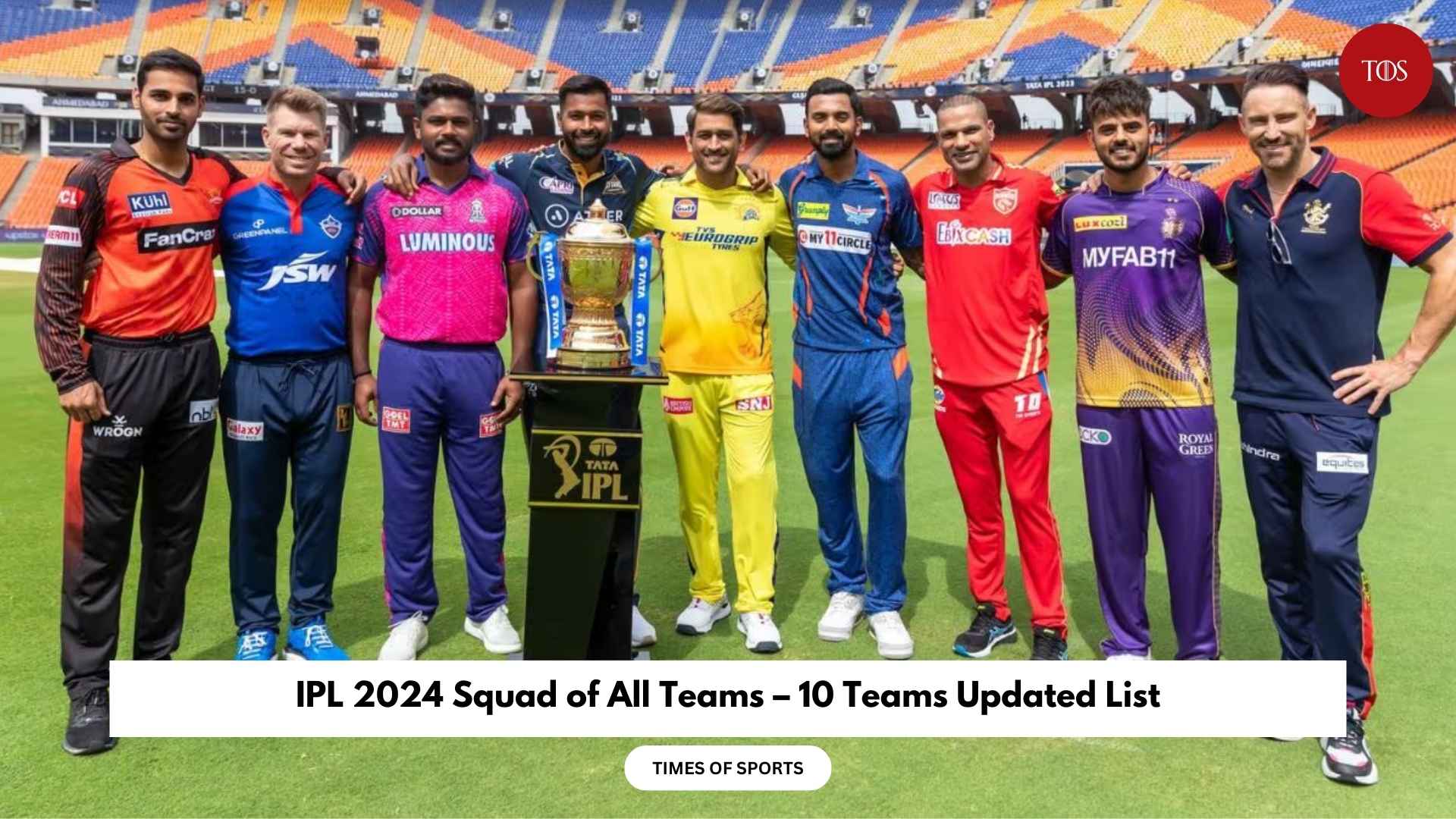 IPL 2024 Squad of All Teams 10 Teams Updated List