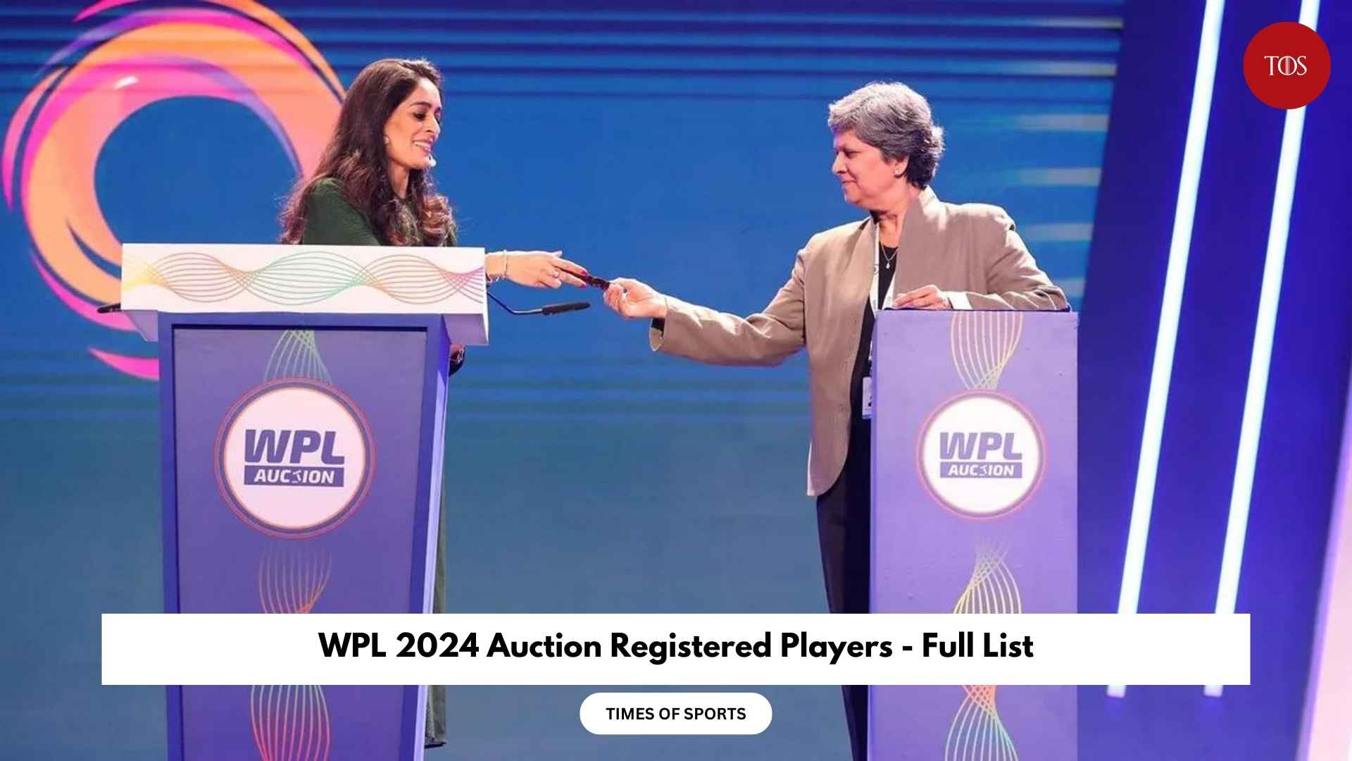 WPL 2024 Auction Registered Players Full List