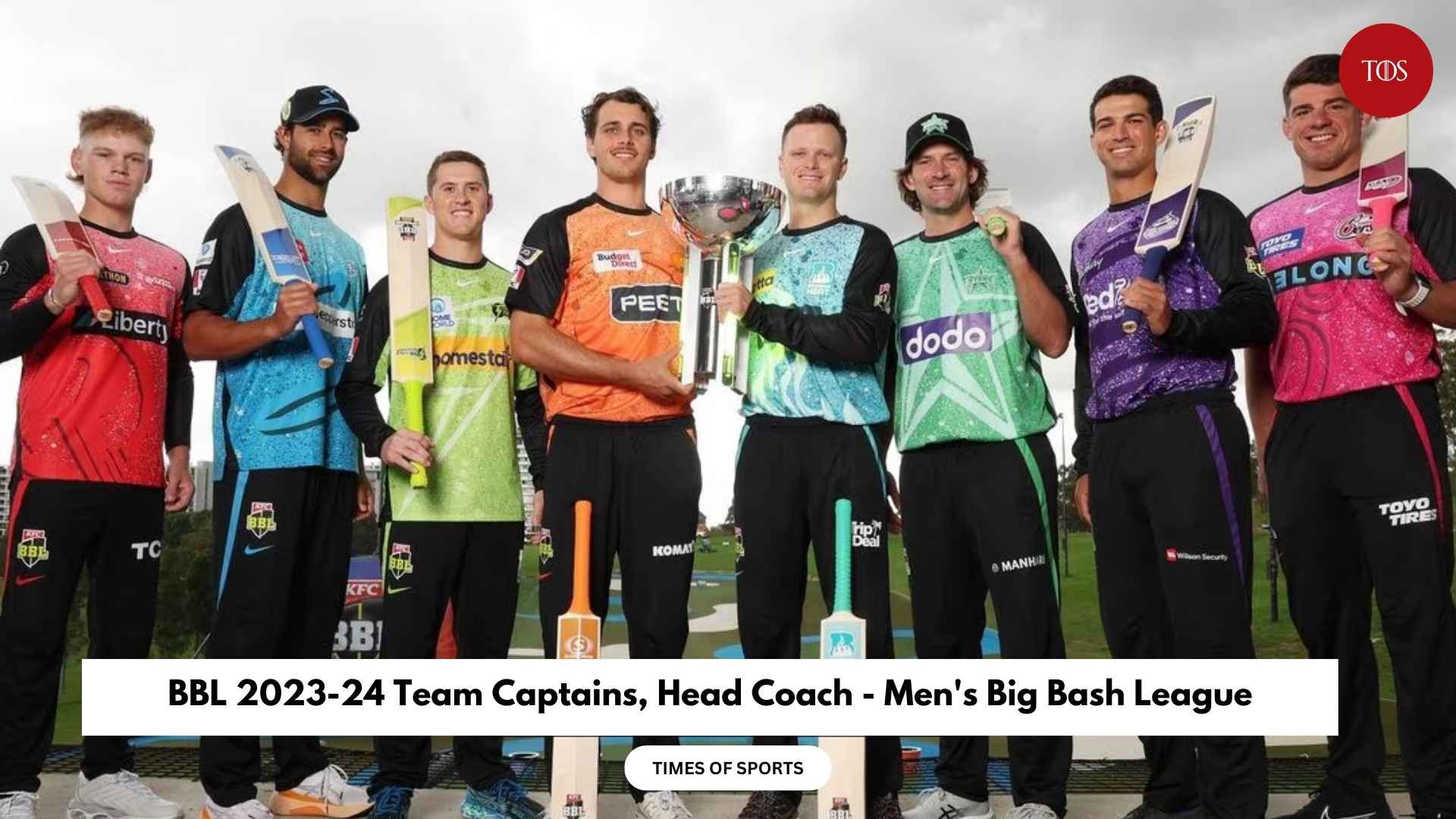 BBL 2023-24 Team Captains, Head Coach - Men's Big Bash League