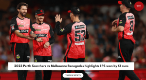 2023 Perth Scorchers vs Melbourne Renegades highlights