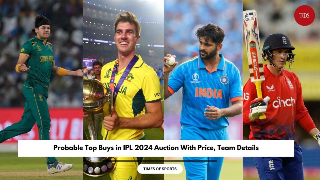 Probable Top Buys in IPL 2024 Auction With Price, Team Details