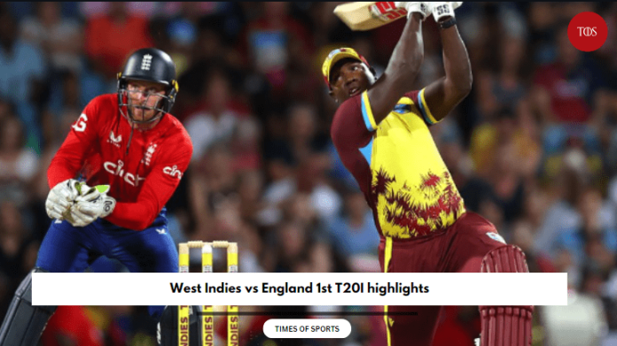 2023 West Indies Vs England 1st T20I Highlights | WI Won By Four Wickets