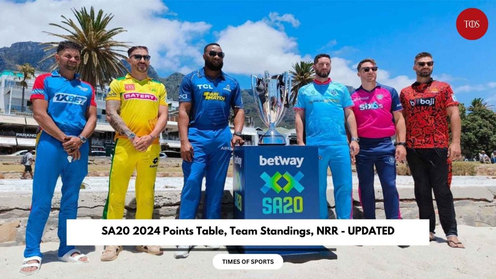 SA20 2024 Points Table, Team Standings, NRR UPDATED