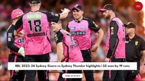 BBL 2023-24 Sydney Sixers vs Sydney Thunder Highlights