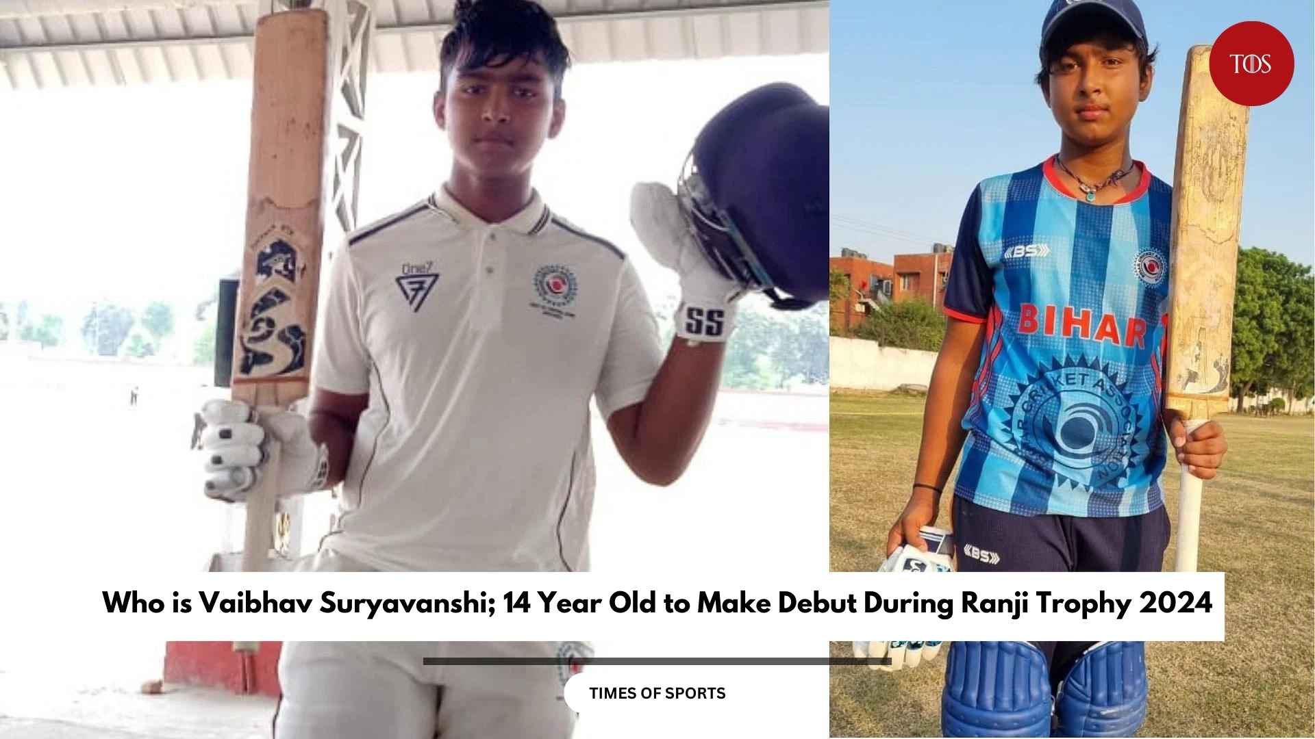 Who is Vaibhav Suryavanshi; 14 Year Old to Make Debut During Ranji