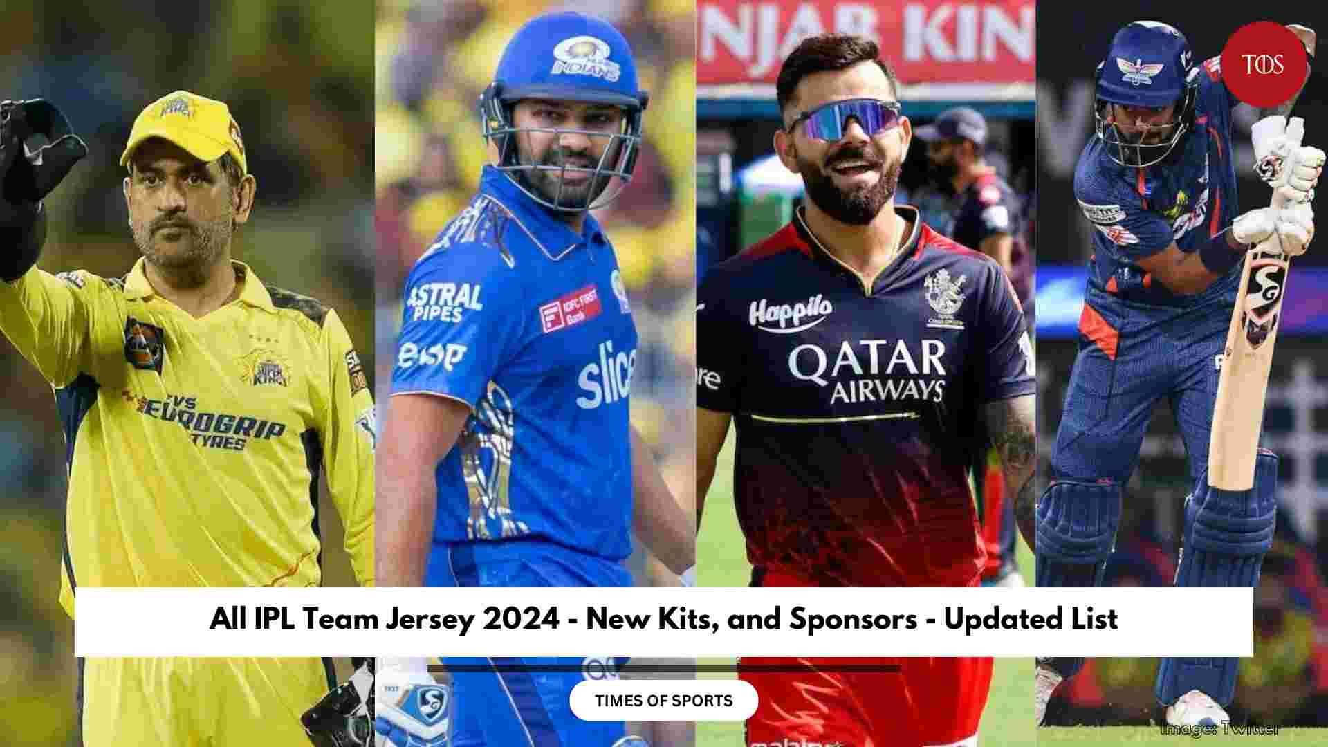 IPL Team Jersey 2024 All Teams New Kits, and Sponsors