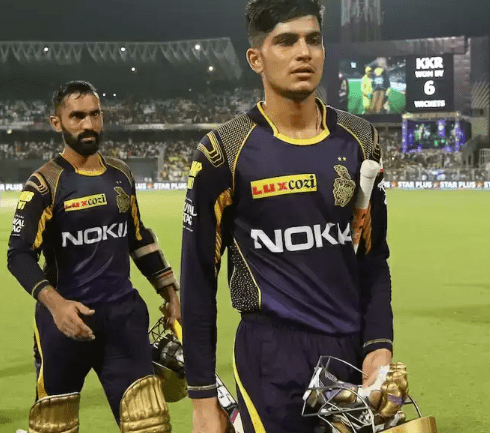 Dinesh Karthik and Gill in IPL 2018