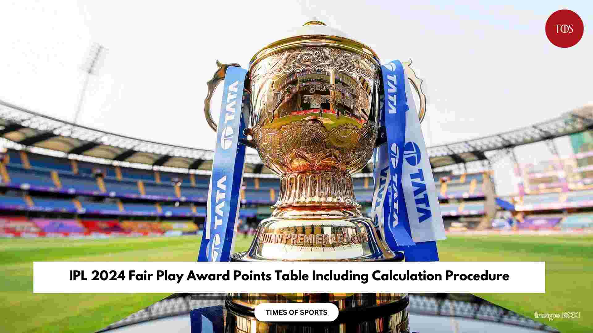 IPL 2024 Fair Play Award Points Table Including Calculation Procedure