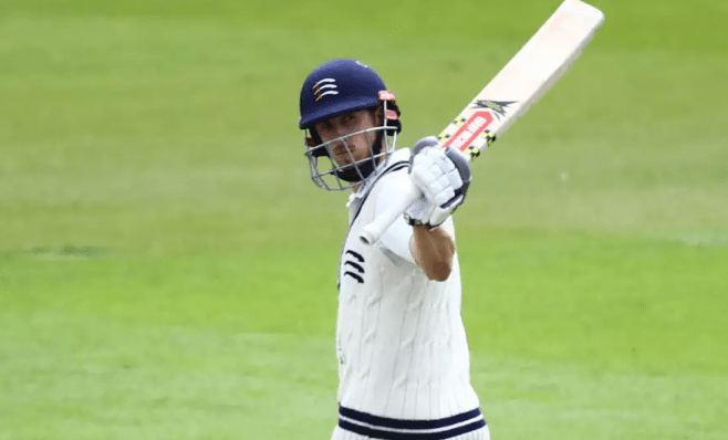 Sussex’s John Simpson scored his maiden double century at Leicester