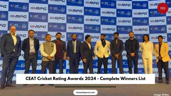 CEAT Cricket Rating Awards 2024 Winners