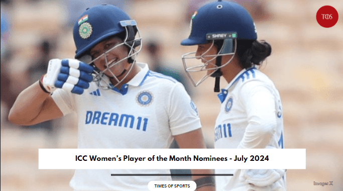 ICC Women's Player of the month nominees