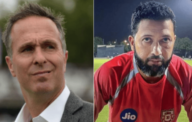 Michael Vaughan and Wasim Jaffer