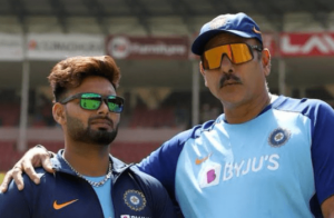 Rishabh Pant and Ravi Shastri