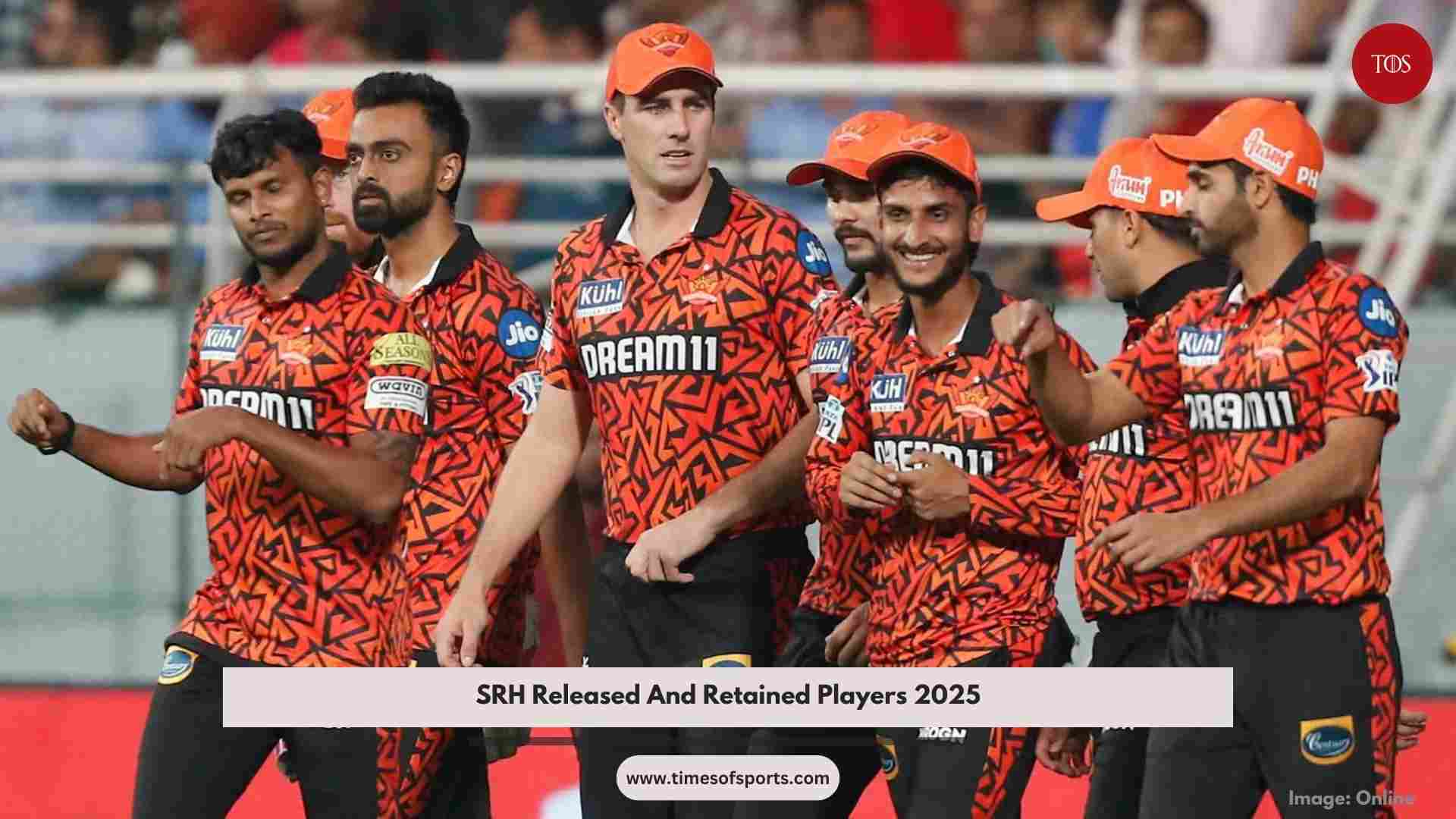 SRH Retained Players 2025 With Released List