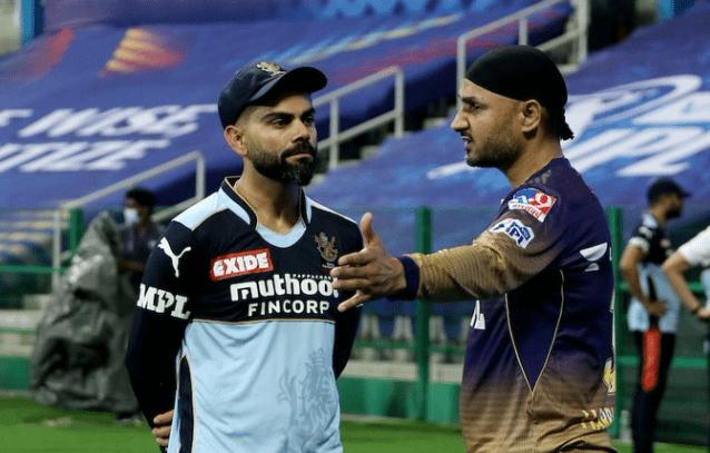 Virat Kohli and Harbhajan Singh