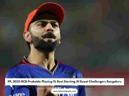 IPL 2025 RCB Probable Playing 11