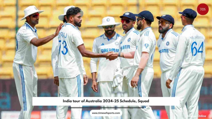 India tour of Australia 2024-25 Schedule