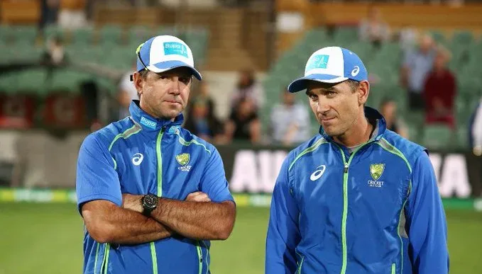 Ricky Ponting and Justin Langer