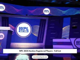 WPL 2025 Auction Registered Players