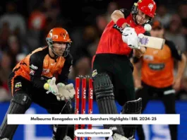 BBL 2024-25 Melbourne Renegades vs Perth Scorchers Highlights