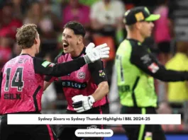 BBL 2024-25 Sydney Sixers vs Sydney Thunder Highlights