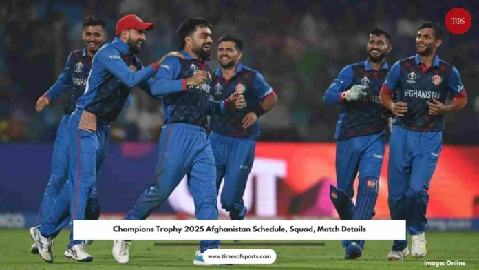 Champions Trophy 2025 Afghanistan Schedule