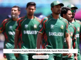 Champions Trophy 2025 Bangladesh Schedule