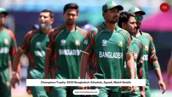 Champions Trophy 2025 Bangladesh Schedule