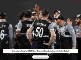 Champions Trophy 2025 New Zealand Schedule