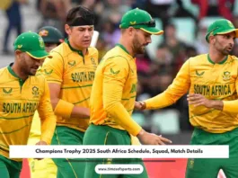 Champions Trophy 2025 South Africa Schedule