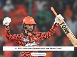 IPL 2025 Replacement Players List