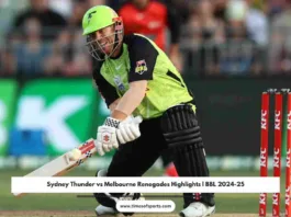 Sydney Thunder vs Melbourne Renegades Highlights