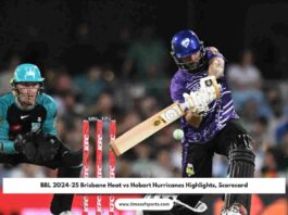 BBL 2024-25 Brisbane Heat vs Hobart Hurricanes Highlights