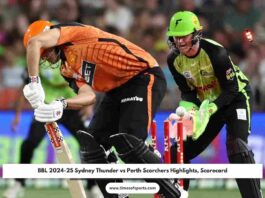 BBL 2024-25 Sydney Thunder vs Perth Scorchers Highlights