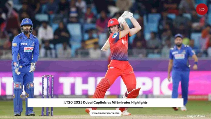 ILT20 2025 Dubai Capitals vs MI Emirates Highlights